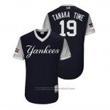 Maglia Baseball Uomo New York Yankees Masahiro Tanaka 2018 LLWS Players Weekend Tanaka Time Blu