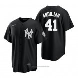 Maglia Baseball Uomo New York Yankees Miguel Andujar Replica 2021 Nero