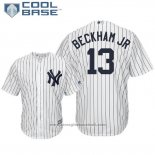 Maglia Baseball Uomo New York Yankees Odell Beckham Jr Cool Base Nfl X Crossover Bianco