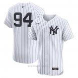Maglia Baseball Uomo New York Yankees Yoendrys Gomez Home Elite Bianco