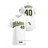 Maglia Baseball Uomo Oakland Athletics Chris Bassitt Autentico 2020 Primera Bianco