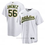 Maglia Baseball Uomo Oakland Athletics Dany Jimenez Home Replica Bianco