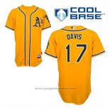 Maglia Baseball Uomo Oakland Athletics Ike Davis 17 Or Alternato Cool Base