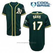 Maglia Baseball Uomo Oakland Athletics Ike Davis 17 Verde Alternato Cool Base