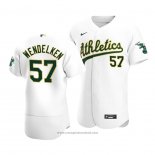 Maglia Baseball Uomo Oakland Athletics J.b. Wendelken Autentico Primera Bianco