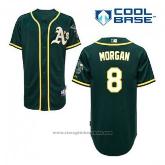 Maglia Baseball Uomo Oakland Athletics Joe Morgan 8 Verde Alternato Cool Base