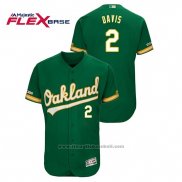 Maglia Baseball Uomo Oakland Athletics Khris Davis 150 Anniversario Flex Base Kelly Verde