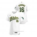 Maglia Baseball Uomo Oakland Athletics Liam Hendriks Autentico 2020 Primera Bianco