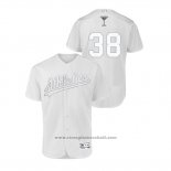 Maglia Baseball Uomo Oakland Athletics Nick Martini 2019 Players Weekend Autentico Bianco