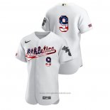 Maglia Baseball Uomo Oakland Athletics Reggie Jackson 2020 Stars & Stripes 4th of July Bianco