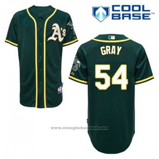 Maglia Baseball Uomo Oakland Athletics Sonny Gray 54 Verde Alternato Cool Base