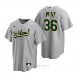 Maglia Baseball Uomo Oakland Athletics Yusmeiro Petit Replica Road Grigio