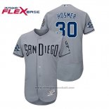 Maglia Baseball Uomo Padres Eric Hosmer 50 Aniversario Road Flex Base Grigio