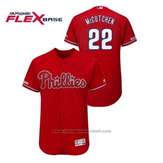 Maglia Baseball Uomo Philadelphia Phillies Andrew Mccutchen Flex Base Rosso