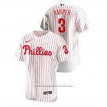 Maglia Baseball Uomo Philadelphia Phillies Bryce Harper Autentico Bianco