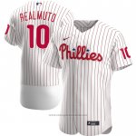 Maglia Baseball Uomo Philadelphia Phillies Jt Realmuto Primera Autentico Bianco Maglia Baseball Uomo Philadelphia Phillies Jt Realmuto Primera Autentico Bianco