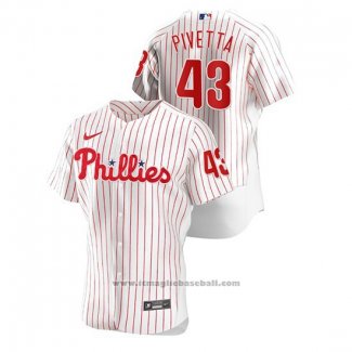 Maglia Baseball Uomo Philadelphia Phillies Nick Pivetta Autentico Bianco