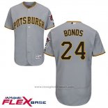 Maglia Baseball Uomo Pittsburgh Pirates Barry Bonds Grigio Flex Base