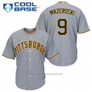 Maglia Baseball Uomo Pittsburgh Pirates Bill Mazeroski 9 Grigio Cool Base