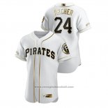 Maglia Baseball Uomo Pittsburgh Pirates Chris Archer Golden Edition Autentico Bianco