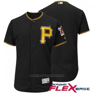 Maglia Baseball Uomo Pittsburgh Pirates Flex Base Nero Autentico Collection