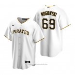 Maglia Baseball Uomo Pittsburgh Pirates John Nogowski Replica Home Bianco