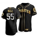 Maglia Baseball Uomo Pittsburgh Pirates Josh Bell Golden Edition Autentico Nero