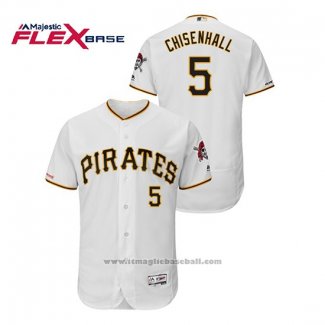 Maglia Baseball Uomo Pittsburgh Pirates Lonnie Chisenhall 150 Anniversario Flex Base Bianco