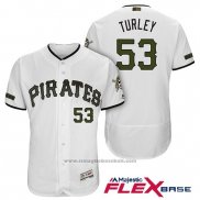 Maglia Baseball Uomo Pittsburgh Pirates Nik Turley Bianco 2018 Home Alternato Flex Base