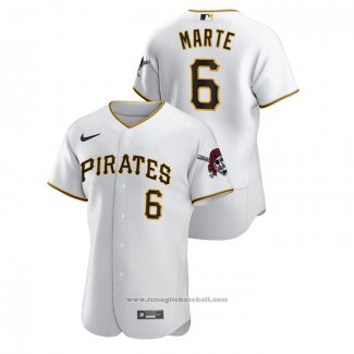 Maglia Baseball Uomo Pittsburgh Pirates Starling Marte Authentic Bianco