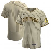 Maglia Baseball Uomo San Diego Padres Alternato Autentico Marrone