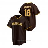 Maglia Baseball Uomo San Diego Padres Austin Hedges 2020 Replica Road Marrone