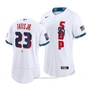 Maglia Baseball Uomo San Diego Padres Fernando Tatis Jr. Replica Road Marrone