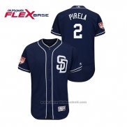 Maglia Baseball Uomo San Diego Padres Jose Pirela 2019 Allenamento Primaverile Flex Base Blu