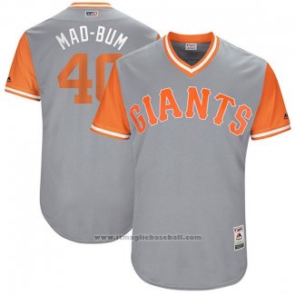 Maglia Baseball Uomo San Francisco Giants 2017 Little League World Series Madison Bumgarner Grigio