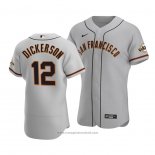 Maglia Baseball Uomo San Francisco Giants Alex Dickerson Autentico Road Grigio