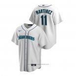 Maglia Baseball Uomo Seattle Mariners Edgar Martinez Replica Home Bianco