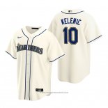 Maglia Baseball Uomo Seattle Mariners Jarred Kelenic Replica Alternato Crema