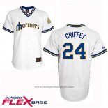 Maglia Baseball Uomo Seattle Mariners Ken Griffey Autentico Collection Flex Base Bianco