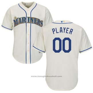 Maglia Baseball Uomo Seattle Mariners Personalizzate Bianco2