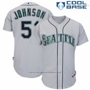 Maglia Baseball Uomo Seattle Mariners Randy Johnson Collection Grigio Cool Base Giocatore