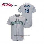 Maglia Baseball Uomo Seattle Mariners Yusei Kikuchi 150 Anniversario Autentico Flex Base Grigio