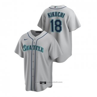 Maglia Baseball Uomo Seattle Mariners Yusei Kikuchi Replica Road Grigio