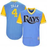 Maglia Baseball Uomo Tampa Bay Rays 2017 Little League World Series Blake Snell Blu