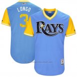 Maglia Baseball Uomo Tampa Bay Rays 2017 Little League World Series Evan Longoria Blu