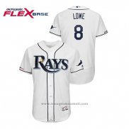 Maglia Baseball Uomo Tampa Bay Rays Brandon Lowe Flex Base Autentico Collezione Bianco