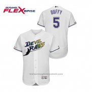 Maglia Baseball Uomo Tampa Bay Rays Matt Duffy Turn Back The Clock Flex Base Bianco