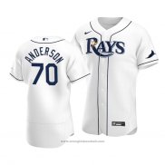 Maglia Baseball Uomo Tampa Bay Rays Nick Anderson Autentico Primera 2020 Bianco