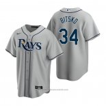 Maglia Baseball Uomo Tampa Bay Rays Nick Bitsko Road Replica 2020