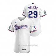 Maglia Baseball Uomo Texas Rangers Adrian Beltre Autentico 2020 Home Bianco